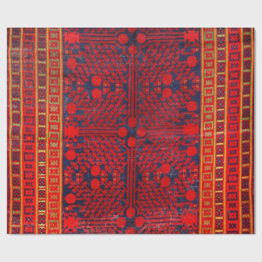 China Khotan Red Blue Yellow  Cadeaupapier (Vlak)