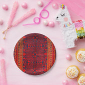 China Khotan Red Blue Yellow  Papieren Bordje (Feest)