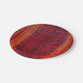 China Khotan Red Blue Yellow  Papieren Bordje (Gekanteld)