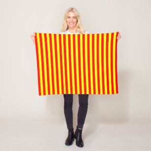 china kirgizië spanje vlag strepen rood geel pat fleece deken