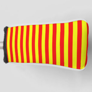 china kirgizië spanje vlag strepen rood geel pat golfheadcover