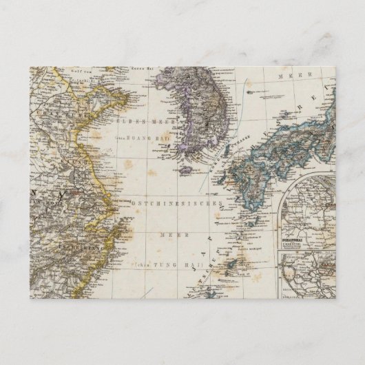 China, Korea, Japan Briefkaart (Voorkant)