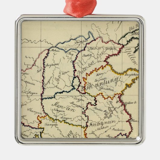 China, Korea Metalen Ornament (Voorkant)