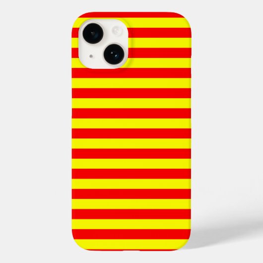 china kyrgyzstan spain flag stripes red yellow pat Case-Mate iPhone case (Achterkant)