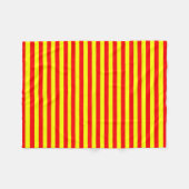 china kyrgyzstan spain flag stripes red yellow pat fleece deken (Voorkant (Horizontaal))