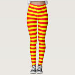 china kyrgyzstan spain flag stripes red yellow pat leggings<br><div class="desc">china kyrgyzstan spain flag stripes red yellow pattern</div>