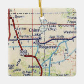 China Lake CA Keramisch Ornament (Voorkant)