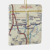 China Lake CA  Map Keramisch Ornament (Rechts)