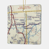 China Lake CA  Map Keramisch Ornament (Links)