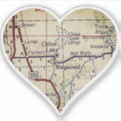 China Lake  Map Sticker (Voorkant)