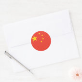 China Land vlag ontwerp Ronde Sticker (Envelop)