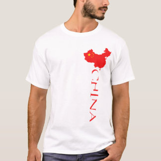 China Landkaart Vlag T-shirt