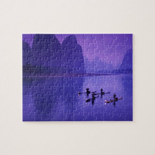 China, Li River. aalscholvervissers. Legpuzzel (Horizontaal)
