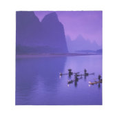 China, Li River. aalscholvervissers. Notitieblok (Voorkant)