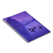 China, Li River. aalscholvervissers. Notitieboek (Rechterzijde)