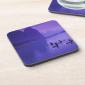 China, Li River. aalscholvervissers. Onderzetter (Linkerzijde)