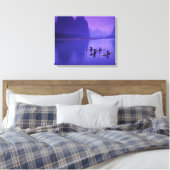 China, Li-rivier. Aalscholver-vissers. Canvas Afdruk (Insitu (Slaapkamer))