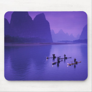 China, Li-rivier. Aalscholvervissers. Muismat