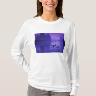 China, Li-rivier. Aalscholvervissers. T-shirt