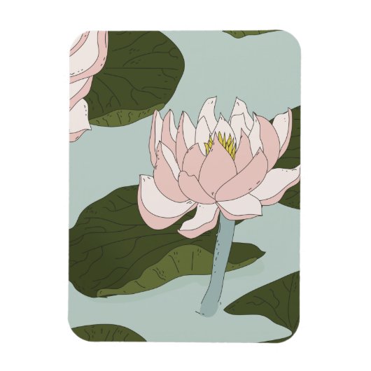China lily Pond Magneet (Verticaal)