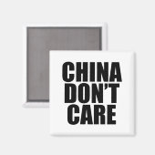 China Maakt Niet Uit Magneet (Voorkant / Achterkant)