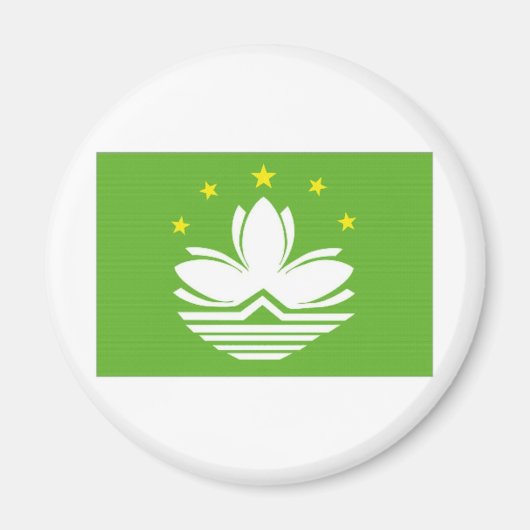China Macao Vlag Magneet (Voorkant)