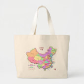 China Map Canvas tas (Voorkant)