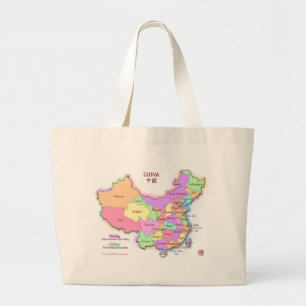 China Map Canvas tas