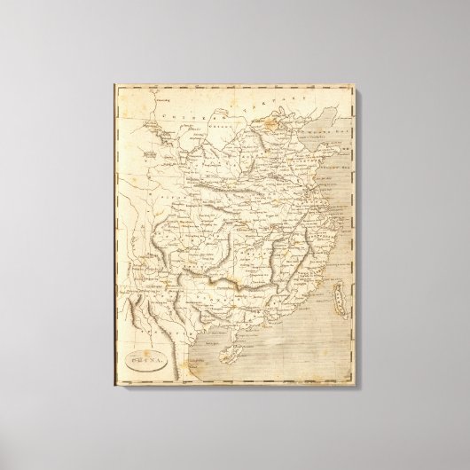 China Map door Arrowsmith Canvas Afdruk (Voorkant)