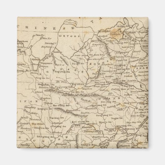 China Map door Arrowsmith Magneet (Voorkant)