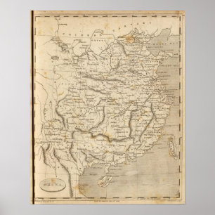 China Map door Arrowsmith Poster