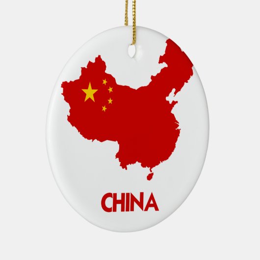 CHINA MAP KERAMISCH ORNAMENT (Rechts)