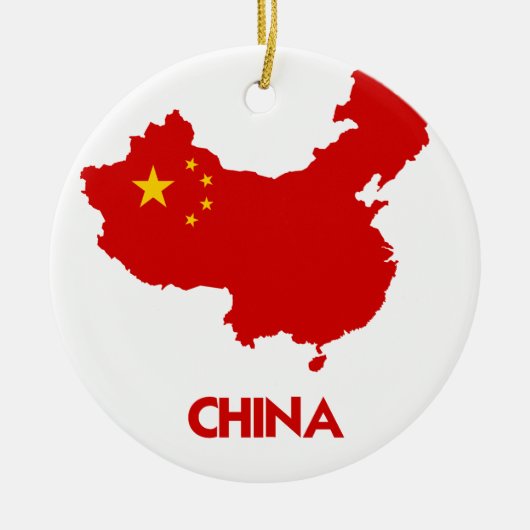 CHINA MAP KERAMISCH ORNAMENT (Voorkant)