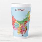 China Map Latte Mok (Voorkant)