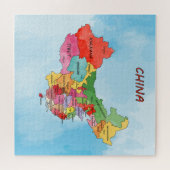 China Map Legpuzzel (Horizontaal)