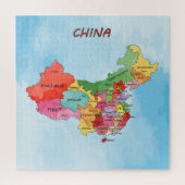 China Map Legpuzzel (Verticaal)