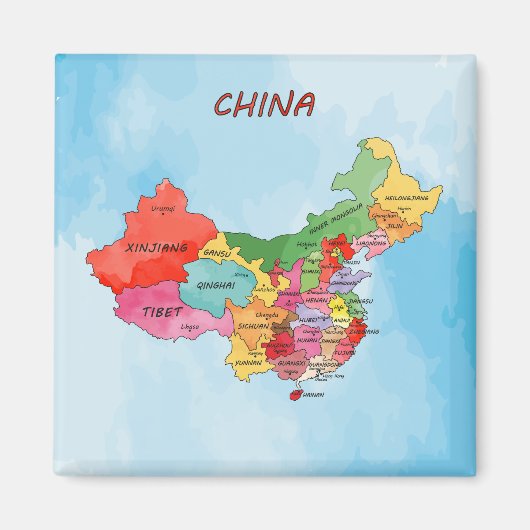 China Map Magneet (Voorkant)