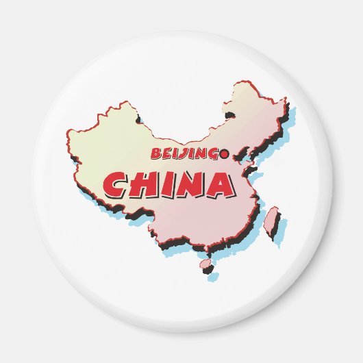 China Map Magneet (Voorkant)