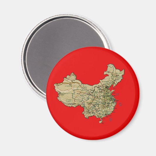 China Map Magnet (Voorkant / Achterkant)