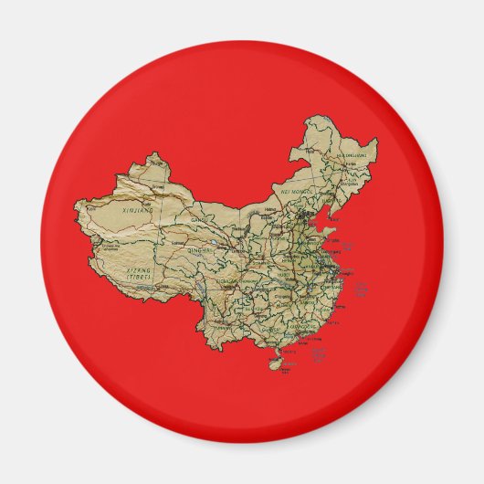 China Map Magnet (Voorkant)