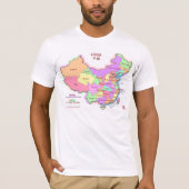 China Map Mannen T-shirt (Voorkant)