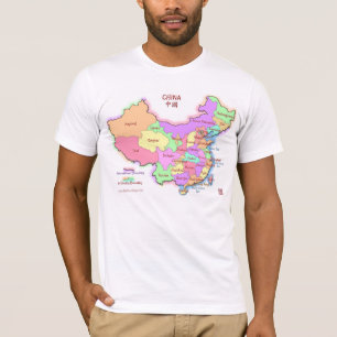 China Map Mannen T-shirt