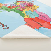 China Map Sherpa Deken (3/4)