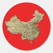 China Map Sticker (Voorkant)