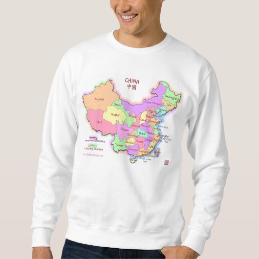China Map Sweatshirt (Voorkant)