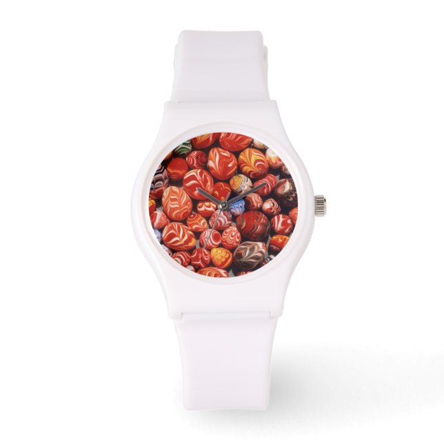 China, Ming Tombs, gekleurde glazen Souvenirs Horloge (Voorkant)