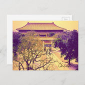 China Ming Tombs vintage Briefkaart (Voorkant / Achterkant)