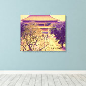 China Ming Tombs vintage Canvas Afdruk (Insitu (Houten vloer))