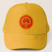 China National Emblem Circle Shape Trucker Pet (Voorkant)