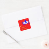 China National Space Administration - CNSA Vierkante Sticker (Envelop)
